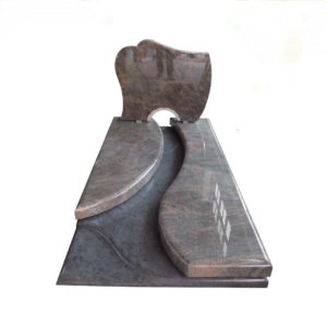 Himalaya Blue SRE and Bahama Blue granite headstone Himalaya Blue SRE and Bahama Blue granite headstone