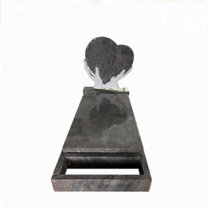 Himalaya Blue heart shape granite headstone Himalaya Blue heart shape granite headstone