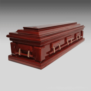 Western style solid wood coffin Western style solid wood coffin