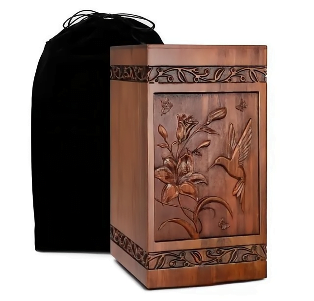 wooden urn wooden urn